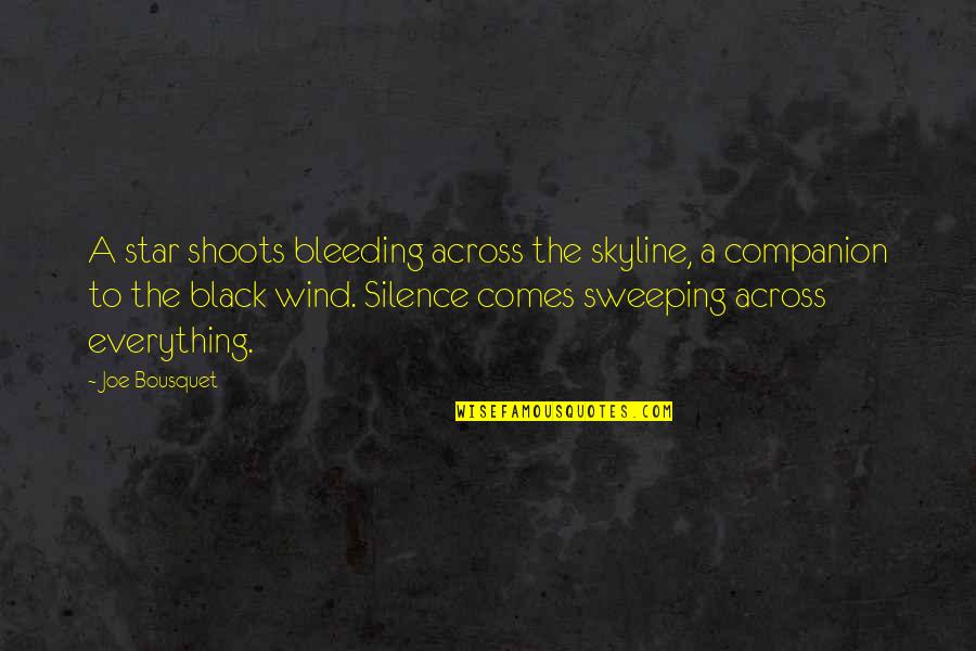 The Crow Salvation Memorable Quotes By Joe Bousquet: A star shoots bleeding across the skyline, a The Crow Salvation Memorable Quotes By Joe Bousquet: A star shoots bleeding across the skyline, a