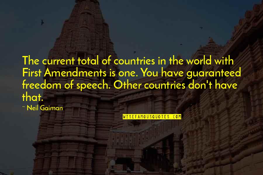 The Current World Quotes By Neil Gaiman: The current total of countries in the world