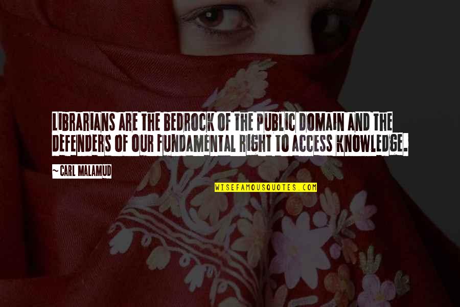 The Defenders Quotes By Carl Malamud: Librarians are the bedrock of the public domain The Defenders Quotes By Carl Malamud: Librarians are the bedrock of the public domain