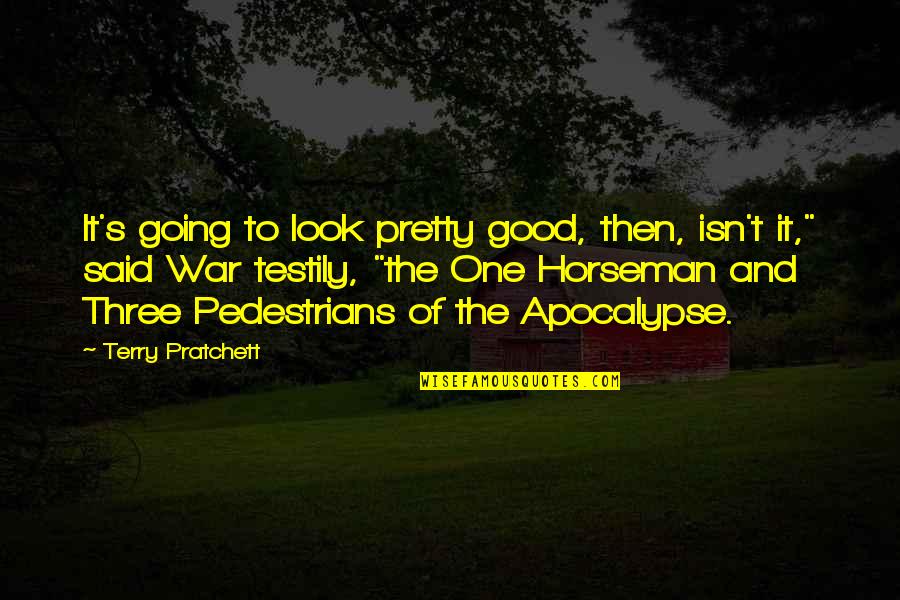 The Definition Of Leadership Quotes By Terry Pratchett: It's going to look pretty good, then, isn't