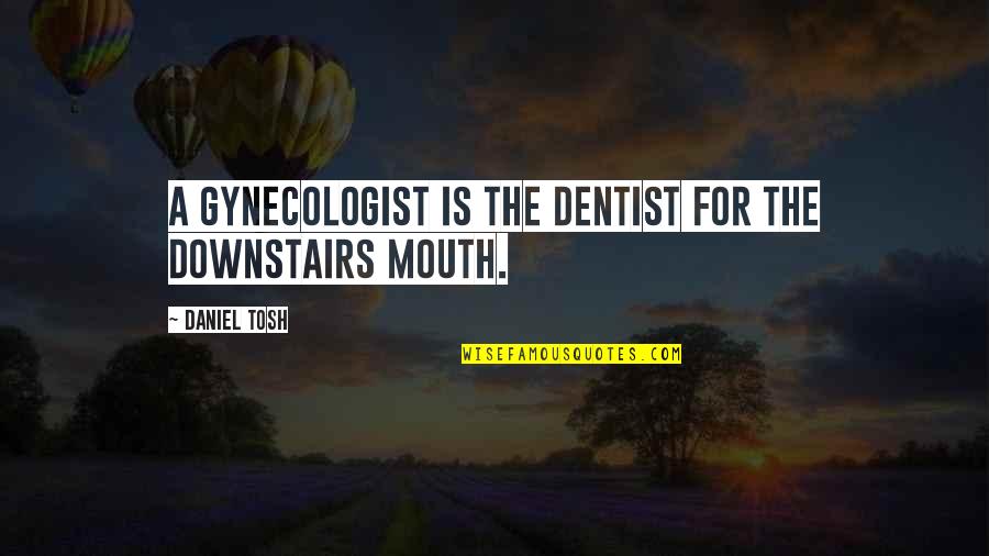 The Dentist Quotes By Daniel Tosh: A gynecologist is the dentist for the downstairs The Dentist Quotes By Daniel Tosh: A gynecologist is the dentist for the downstairs