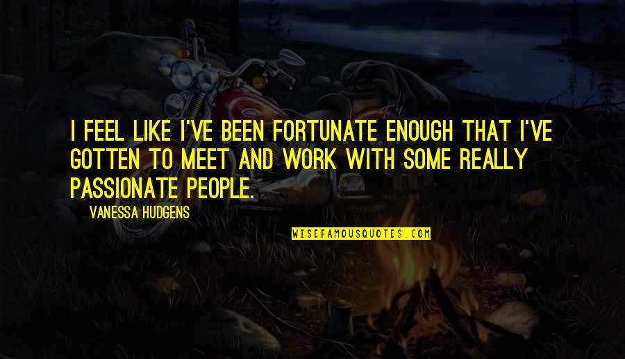 The Depression Humor Quotes By Vanessa Hudgens: I feel like I've been fortunate enough that