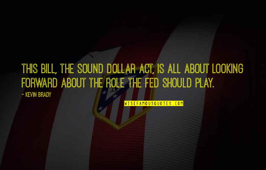 The Dollar Quotes By Kevin Brady: This bill, the Sound Dollar Act, is all