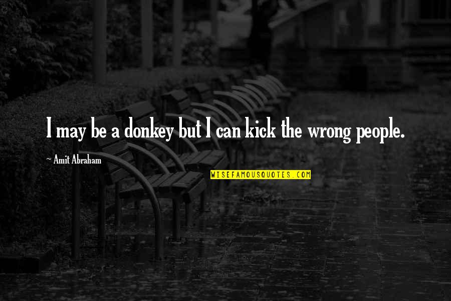 The Donkey Quotes By Amit Abraham: I may be a donkey but I can