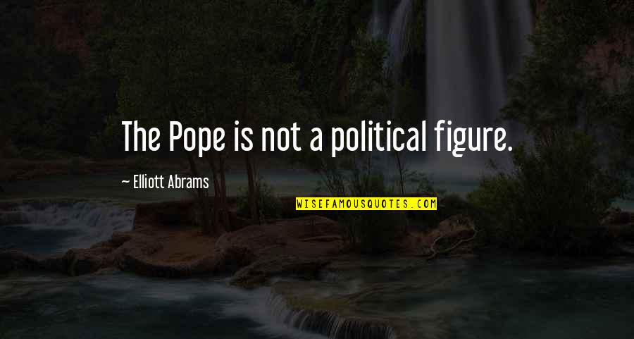 The Dumb House Quotes By Elliott Abrams: The Pope is not a political figure.