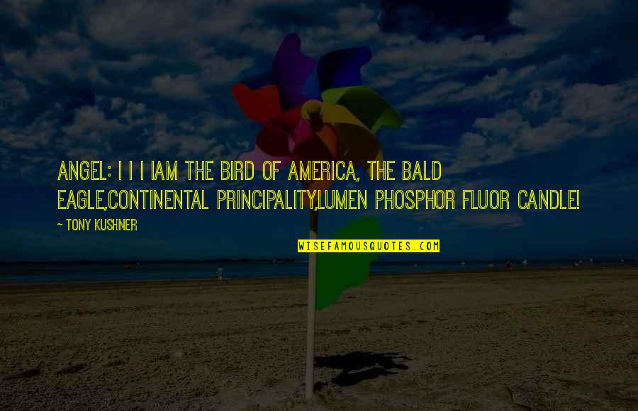 The Eagle Bird Quotes By Tony Kushner: ANGEL: I I I IAm the Bird of The Eagle Bird Quotes By Tony Kushner: ANGEL: I I I IAm the Bird of