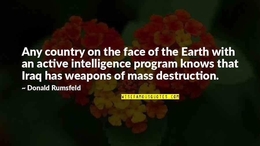 The Earth's Destruction Quotes By Donald Rumsfeld: Any country on the face of the Earth The Earth's Destruction Quotes By Donald Rumsfeld: Any country on the face of the Earth