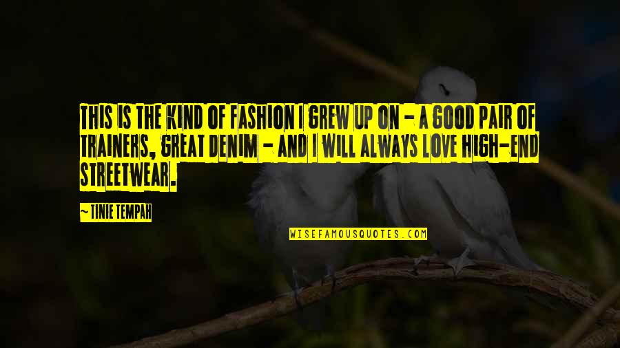 The End Of Love Quotes By Tinie Tempah: This is the kind of fashion I grew