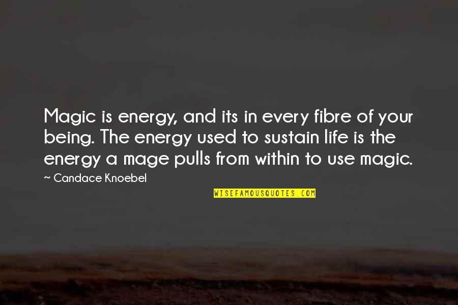 The Energy Of Life Quotes By Candace Knoebel: Magic is energy, and its in every fibre