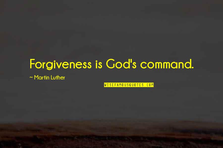 The Erebus Quotes By Martin Luther: Forgiveness is God's command. The Erebus Quotes By Martin Luther: Forgiveness is God's command.