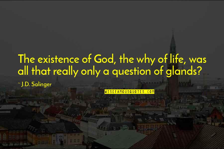 The Existence Of God Quotes By J.D. Salinger: The existence of God, the why of life,