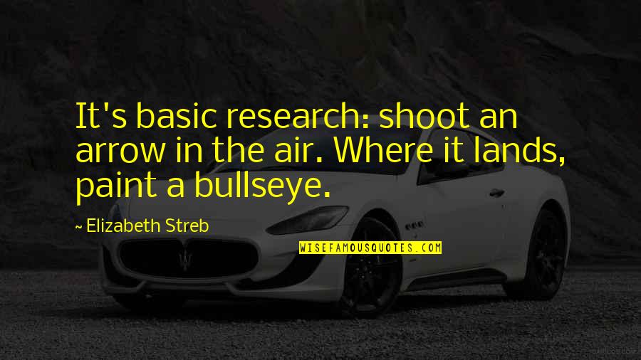 The Fault In Our Stars Augustus Quotes By Elizabeth Streb: It's basic research: shoot an arrow in the