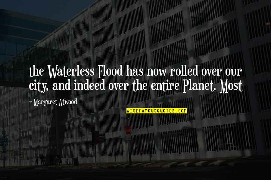 The Flood Quotes By Margaret Atwood: the Waterless Flood has now rolled over our