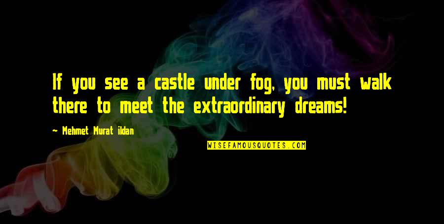 The Fog Quotes By Mehmet Murat Ildan: If you see a castle under fog, you