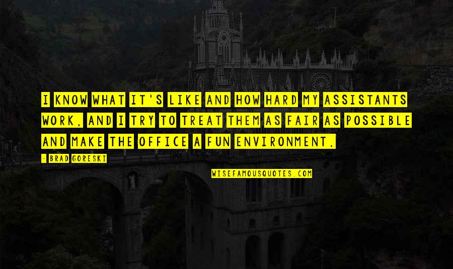 The Fun Fair Quotes By Brad Goreski: I know what it's like and how hard