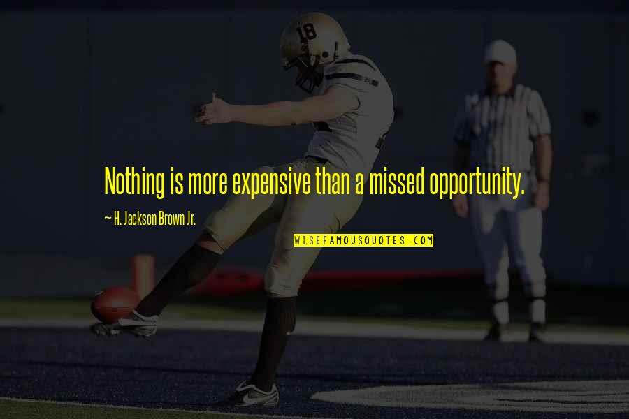 The Futility Of Revenge Quotes By H. Jackson Brown Jr.: Nothing is more expensive than a missed opportunity. The Futility Of Revenge Quotes By H. Jackson Brown Jr.: Nothing is more expensive than a missed opportunity.