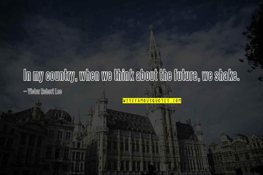 The Future Plans Quotes By Victor Robert Lee: In my country, when we think about the The Future Plans Quotes By Victor Robert Lee: In my country, when we think about the