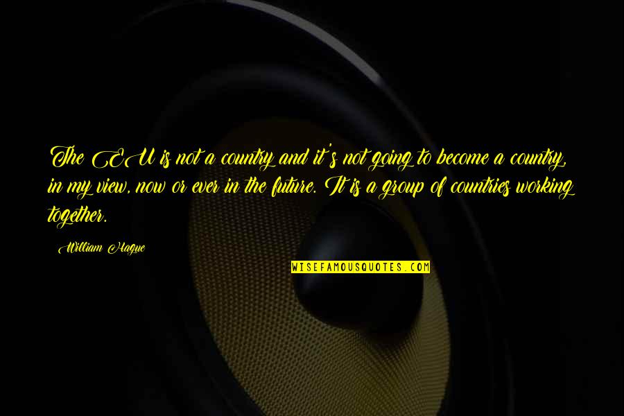 The Future Together Quotes By William Hague: The EU is not a country and it's The Future Together Quotes By William Hague: The EU is not a country and it's