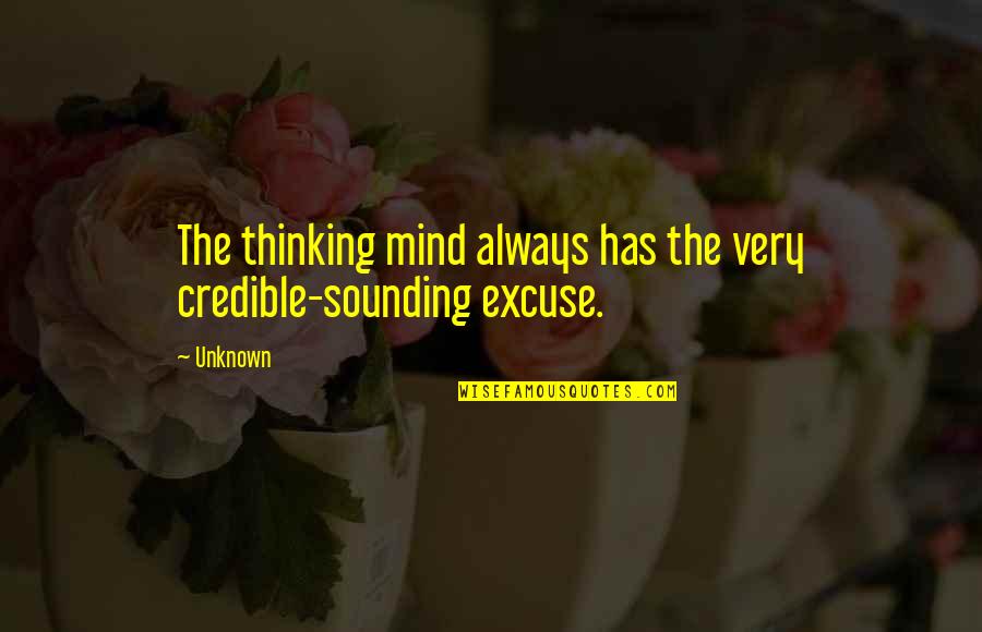 The Garden Of Abracadabra Quotes By Unknown: The thinking mind always has the very credible-sounding
