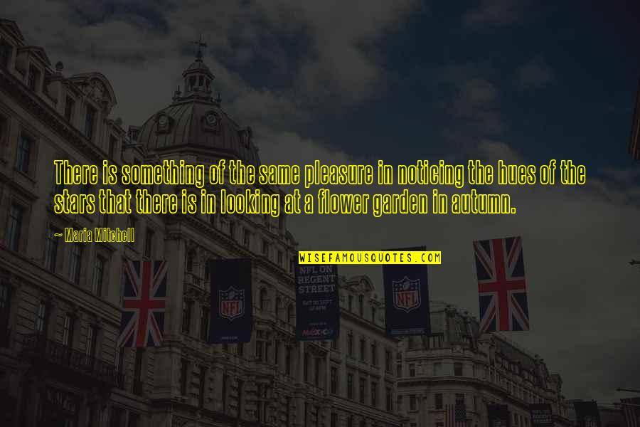 The Garden Quotes By Maria Mitchell: There is something of the same pleasure in