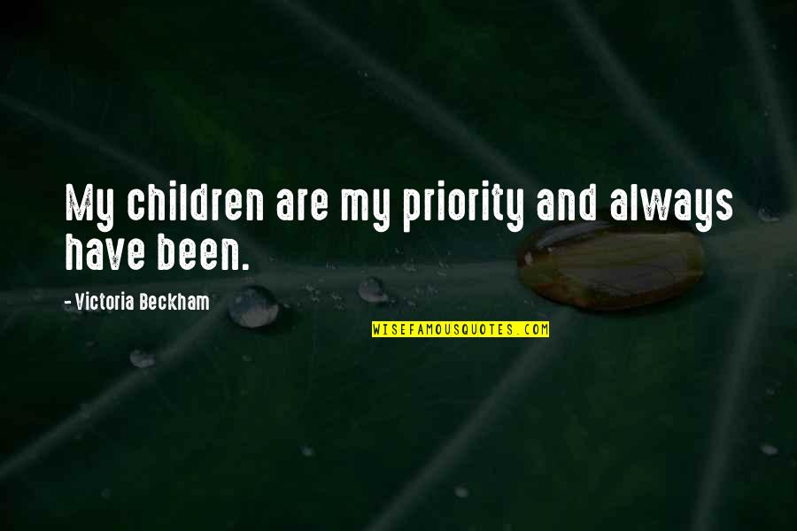 The Giver Freedom Of Choice Quotes By Victoria Beckham: My children are my priority and always have