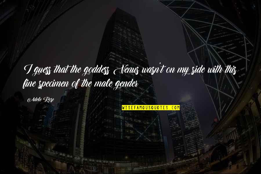 The Goddess Venus Quotes By Adele Rose: I guess that the goddess Venus wasn't on The Goddess Venus Quotes By Adele Rose: I guess that the goddess Venus wasn't on