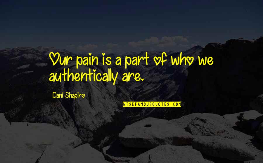 The Great Book Of Amber Quotes By Dani Shapiro: Our pain is a part of who we The Great Book Of Amber Quotes By Dani Shapiro: Our pain is a part of who we