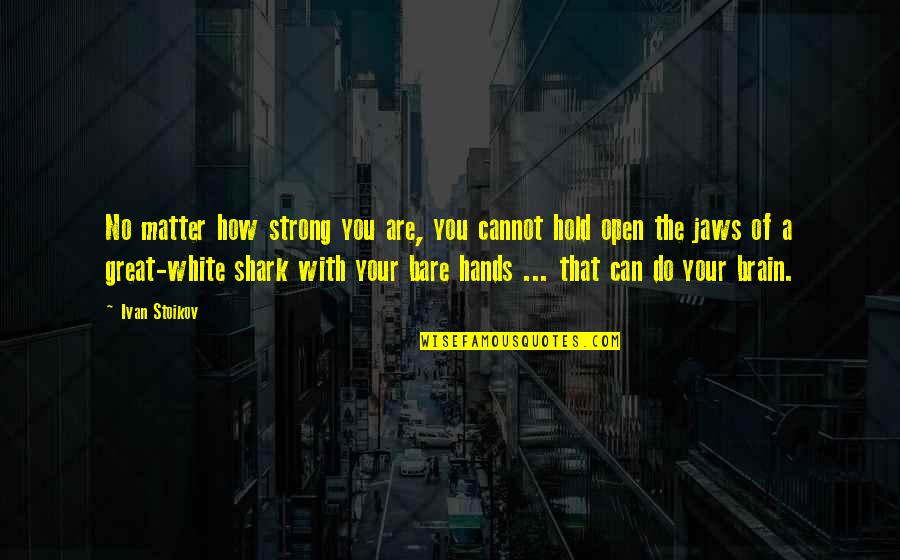 The Great White Shark Quotes By Ivan Stoikov: No matter how strong you are, you cannot