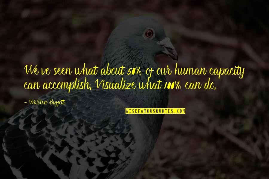 The Holocaust By Elie Wiesel Quotes By Warren Buffett: We've seen what about 50% of our human The Holocaust By Elie Wiesel Quotes By Warren Buffett: We've seen what about 50% of our human