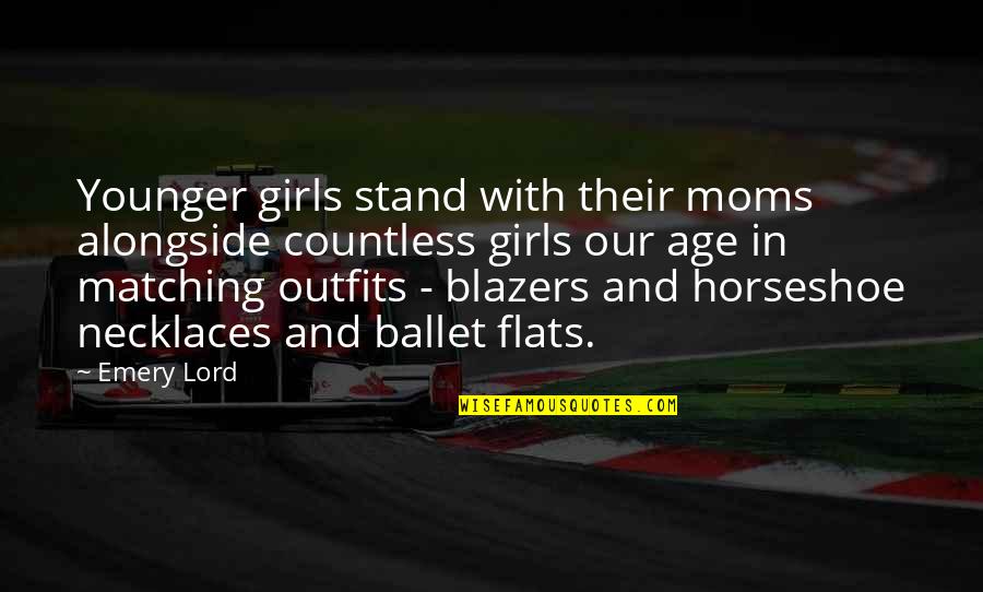 The Horseshoe Quotes By Emery Lord: Younger girls stand with their moms alongside countless The Horseshoe Quotes By Emery Lord: Younger girls stand with their moms alongside countless