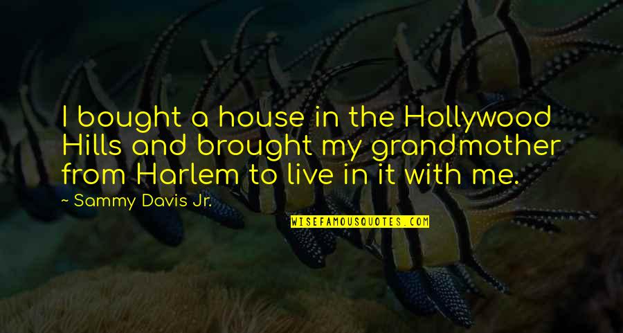 The House I Live In Quotes By Sammy Davis Jr.: I bought a house in the Hollywood Hills