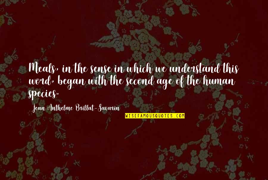 The Human Species Quotes By Jean Anthelme Brillat-Savarin: Meals, in the sense in which we understand