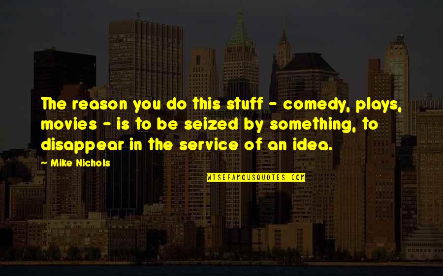 The Idea Of You Quotes By Mike Nichols: The reason you do this stuff - comedy,