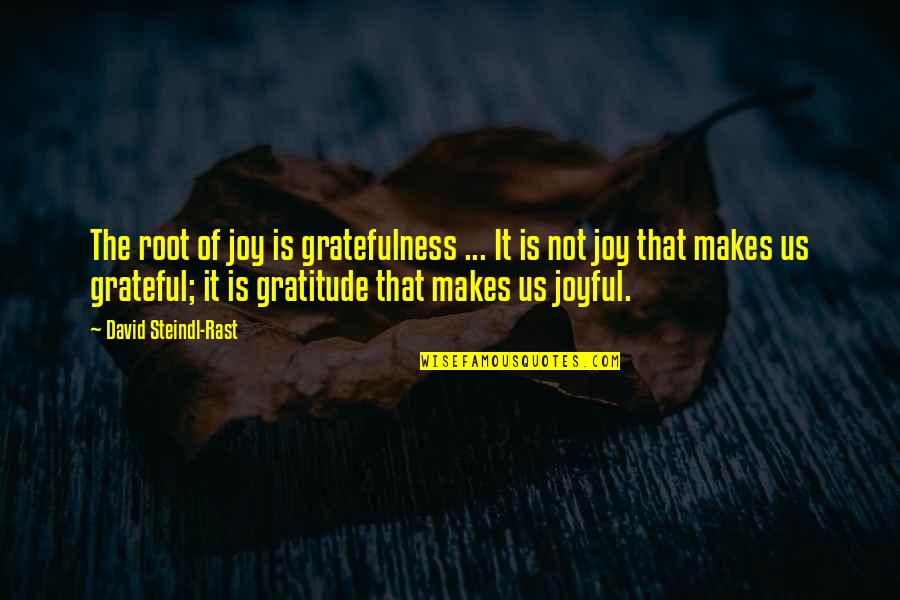The Importance Of First Impressions Quotes By David Steindl-Rast: The root of joy is gratefulness ... It The Importance Of First Impressions Quotes By David Steindl-Rast: The root of joy is gratefulness ... It