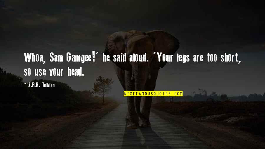 The Importance Of Travel Quotes By J.R.R. Tolkien: Whoa, Sam Gamgee!' he said aloud. 'Your legs