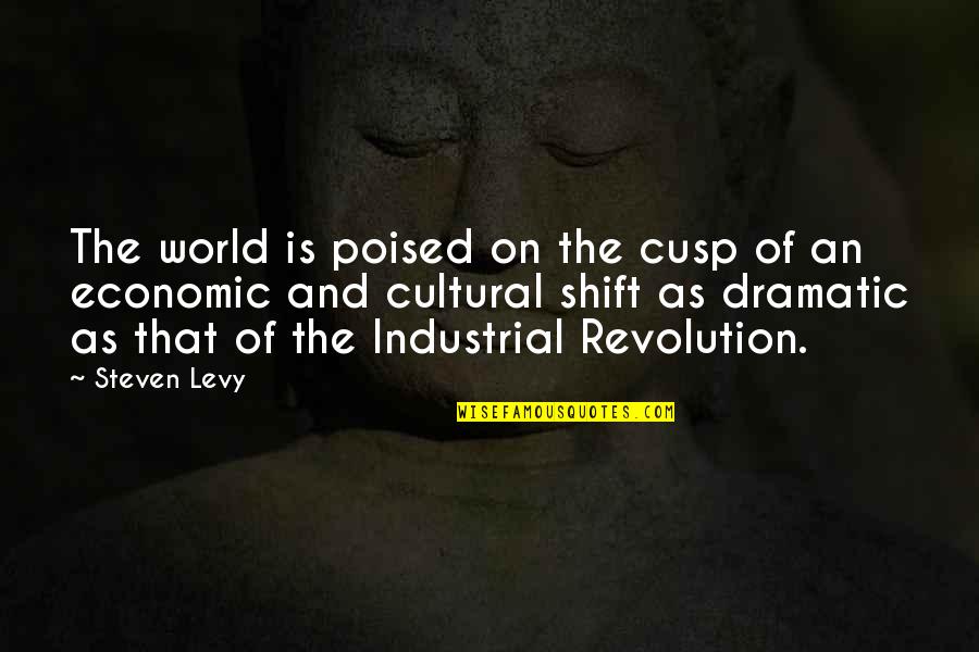 The Industrial Revolution Quotes By Steven Levy: The world is poised on the cusp of