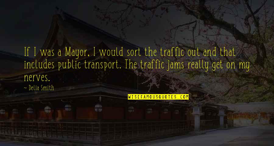 The Jam Quotes By Delia Smith: If I was a Mayor, I would sort