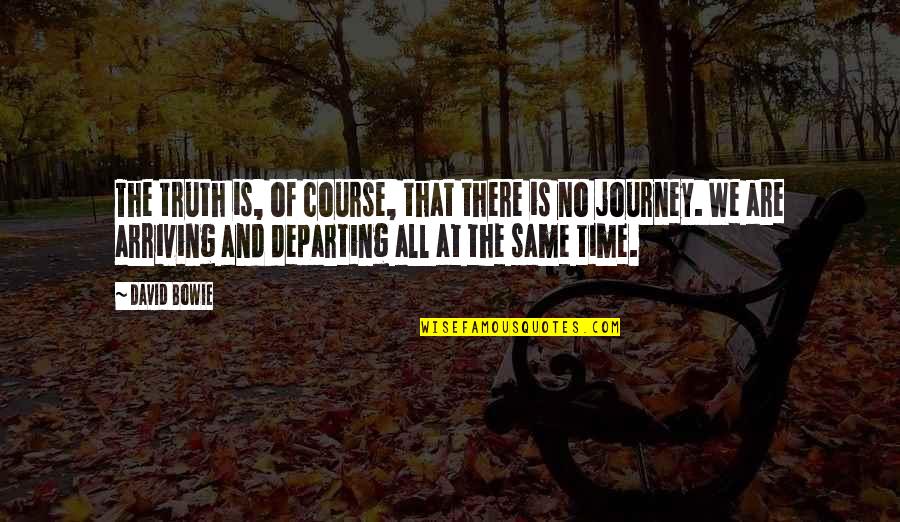 The Journey Of Truth Quotes By David Bowie: The truth is, of course, that there is