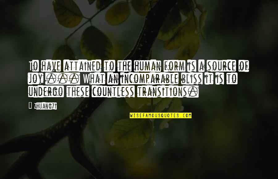 The Joy Of Life Quotes By Zhuangzi: To have attained to the human form is The Joy Of Life Quotes By Zhuangzi: To have attained to the human form is