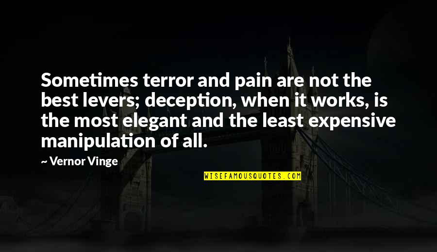 The Justice System In To Kill A Mockingbird Quotes By Vernor Vinge: Sometimes terror and pain are not the best