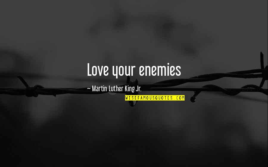 The King And I Love Quotes By Martin Luther King Jr.: Love your enemies