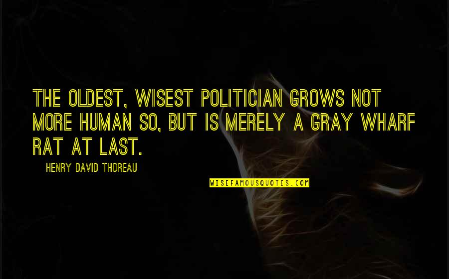 The Last Of Us David Quotes By Henry David Thoreau: The oldest, wisest politician grows not more human The Last Of Us David Quotes By Henry David Thoreau: The oldest, wisest politician grows not more human