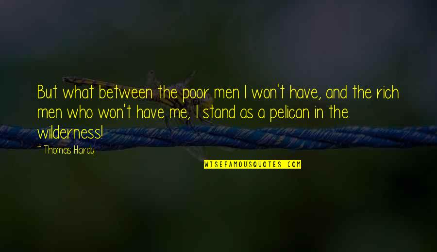 The Literomancer Quotes By Thomas Hardy: But what between the poor men I won't