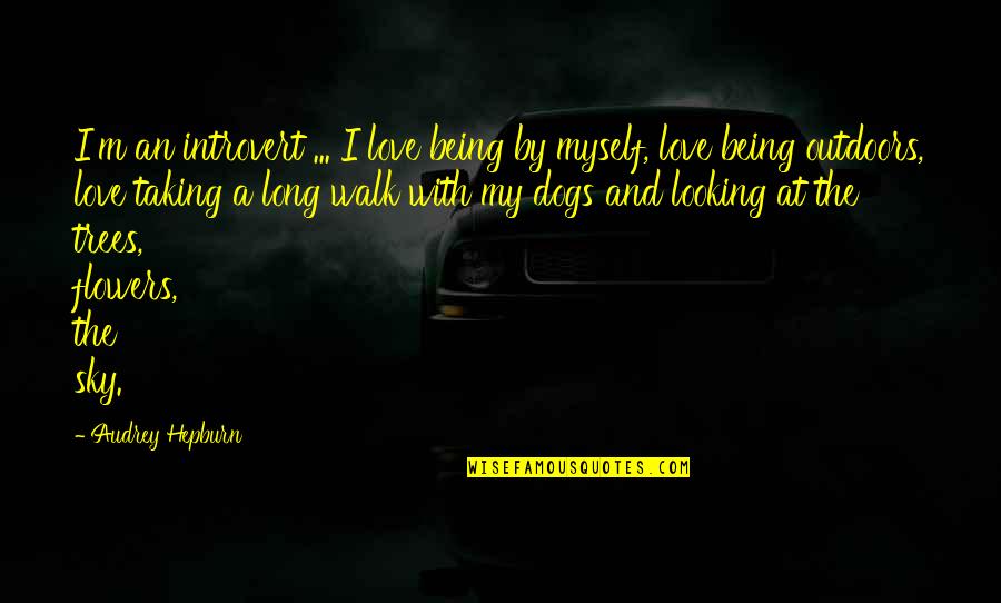 The Long Walk Quotes By Audrey Hepburn: I'm an introvert ... I love being by