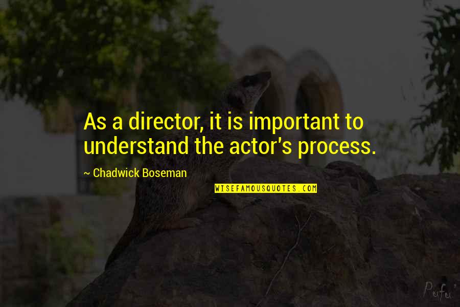The Lottery Movie Quotes By Chadwick Boseman: As a director, it is important to understand The Lottery Movie Quotes By Chadwick Boseman: As a director, it is important to understand
