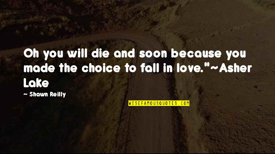 The Lottery Story Quotes By Shawn Reilly: Oh you will die and soon because you
