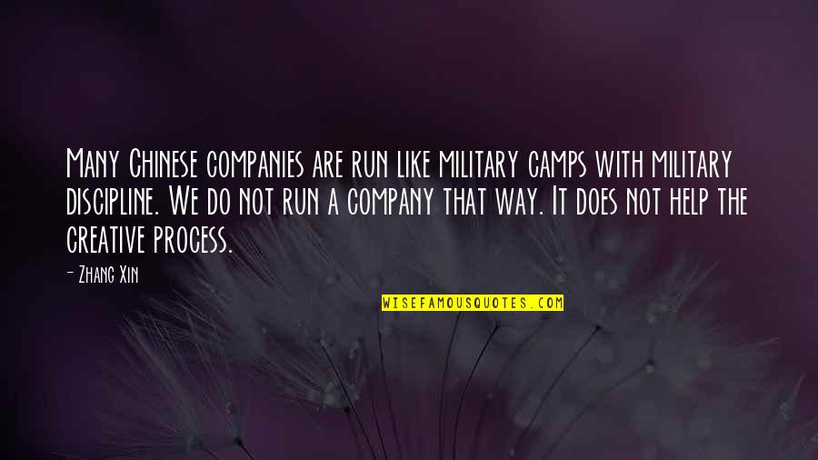 The Love Of A Mother To Her Child Quotes By Zhang Xin: Many Chinese companies are run like military camps