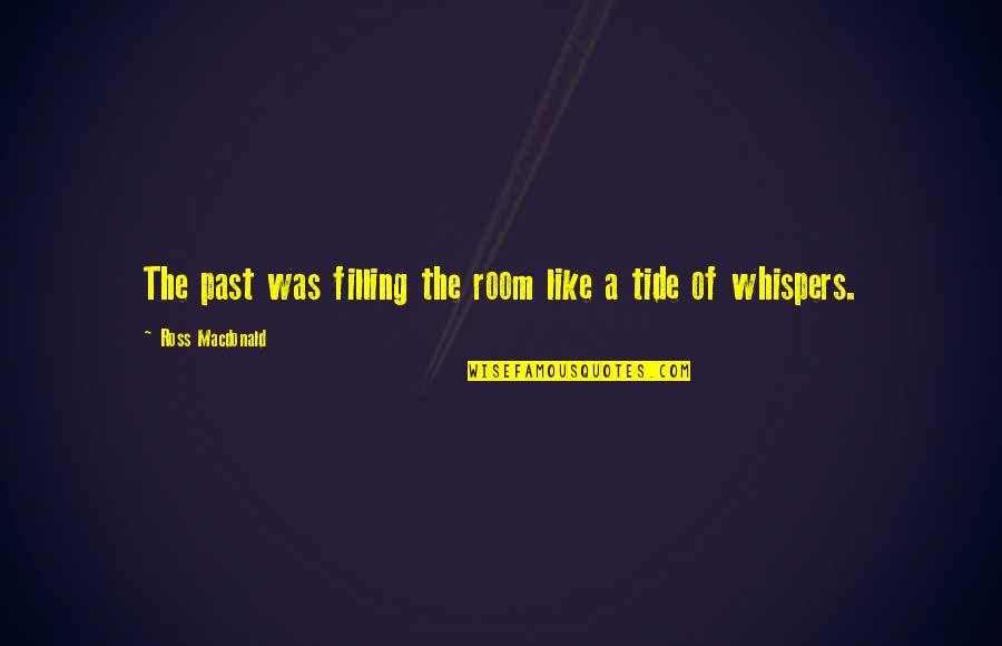 The Lovers In The Awakening Quotes By Ross Macdonald: The past was filling the room like a