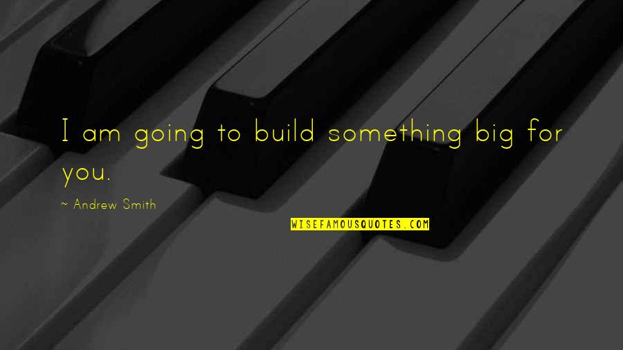 The Marbury Lens Quotes By Andrew Smith: I am going to build something big for