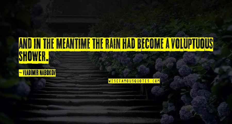 The Meantime Quotes By Vladimir Nabokov: And in the meantime the rain had become The Meantime Quotes By Vladimir Nabokov: And in the meantime the rain had become